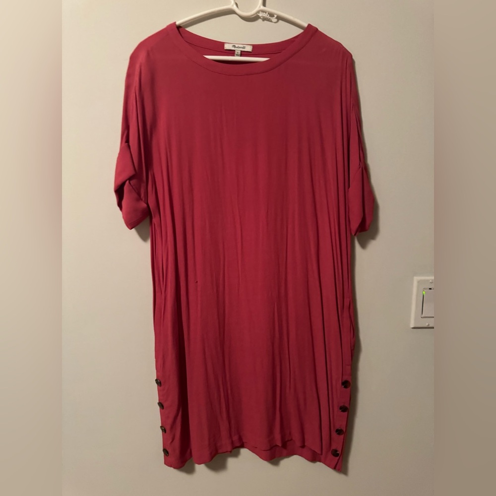 Madewell Rose Tunic with Button Accents